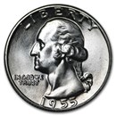 1955 Washington Quarter BU