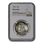 1956 Franklin Half Dollar MS-64 NGC (FBL)