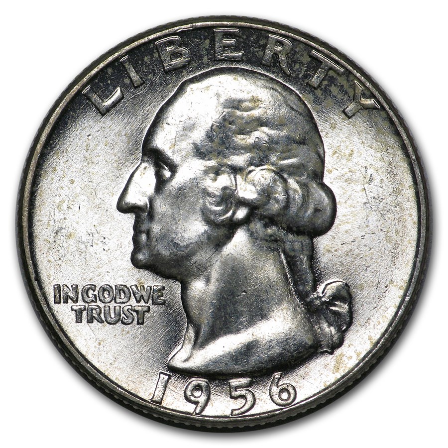 1956 Washington Quarter BU