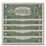 1957 $1.00 Silver Certificate CCU (Fr#1619) 69 Consecutive