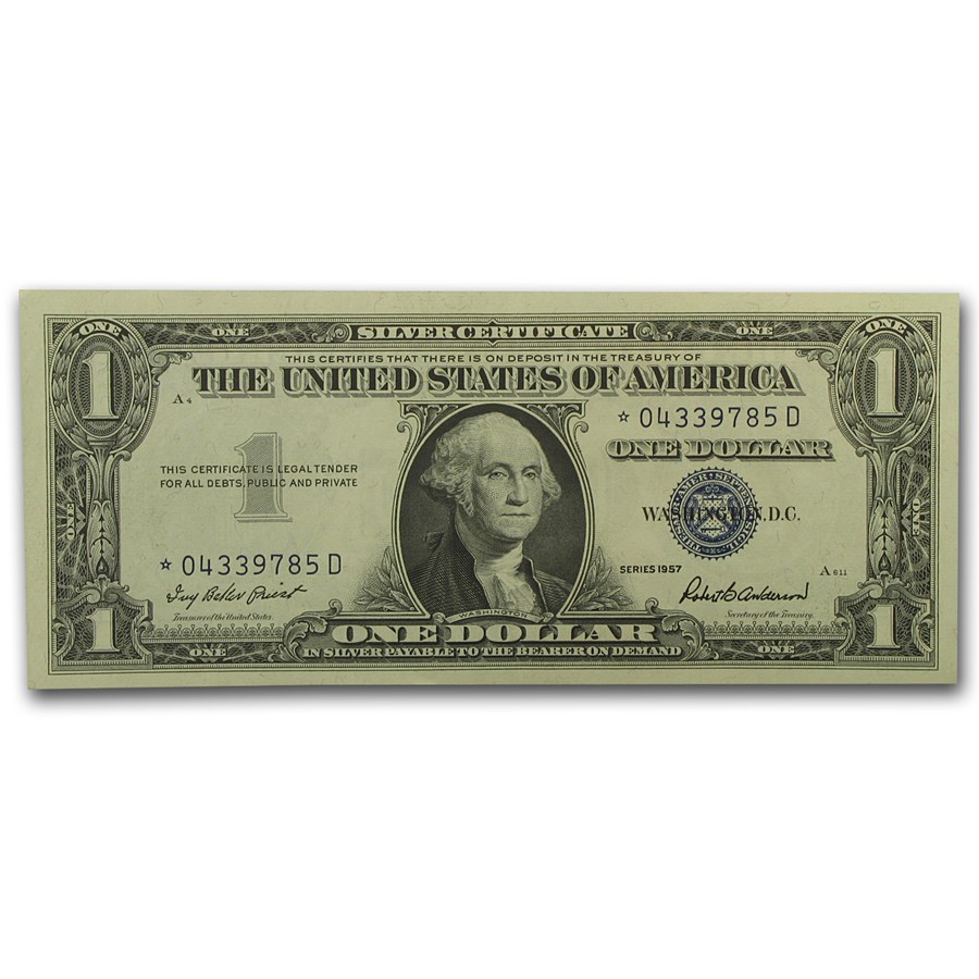 1957* $1.00 Silver Certificate XF (Fr#1619*) Star Note