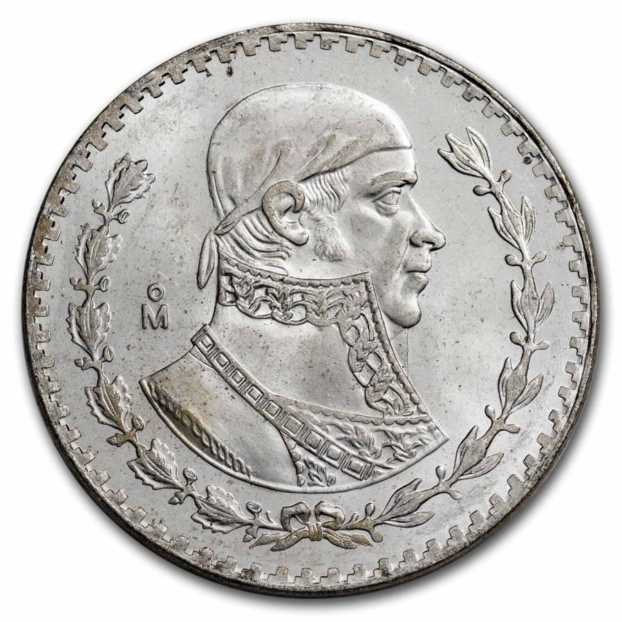 1957-1967 Mexican Silver 1 Peso AU/BU (ASW .0514 oz)