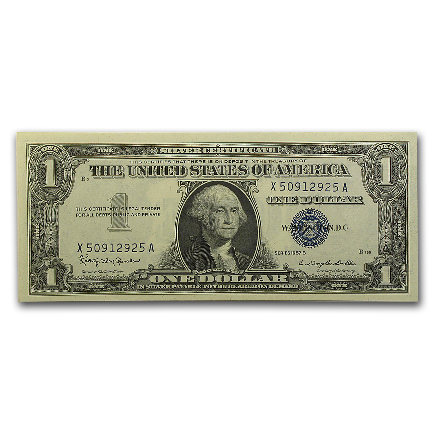 Buy 1957-B $1.00 Silver Certificate CU (Fr#1621) | APMEX