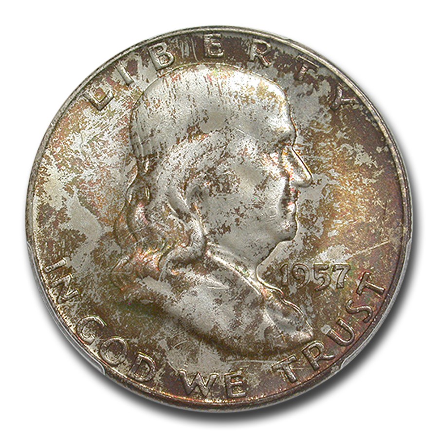 1957-D Franklin Half Dollar MS-66 PCGS