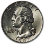 1957-D Washington Quarter BU