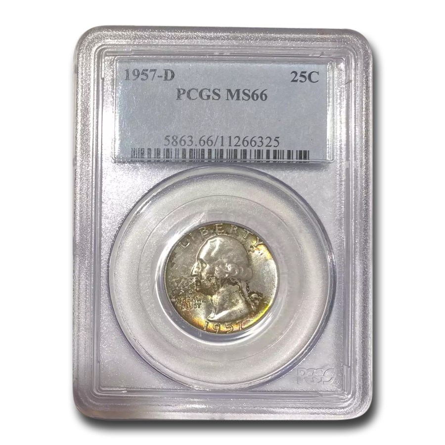 1957-D Washington Quarter MS-66 PCGS