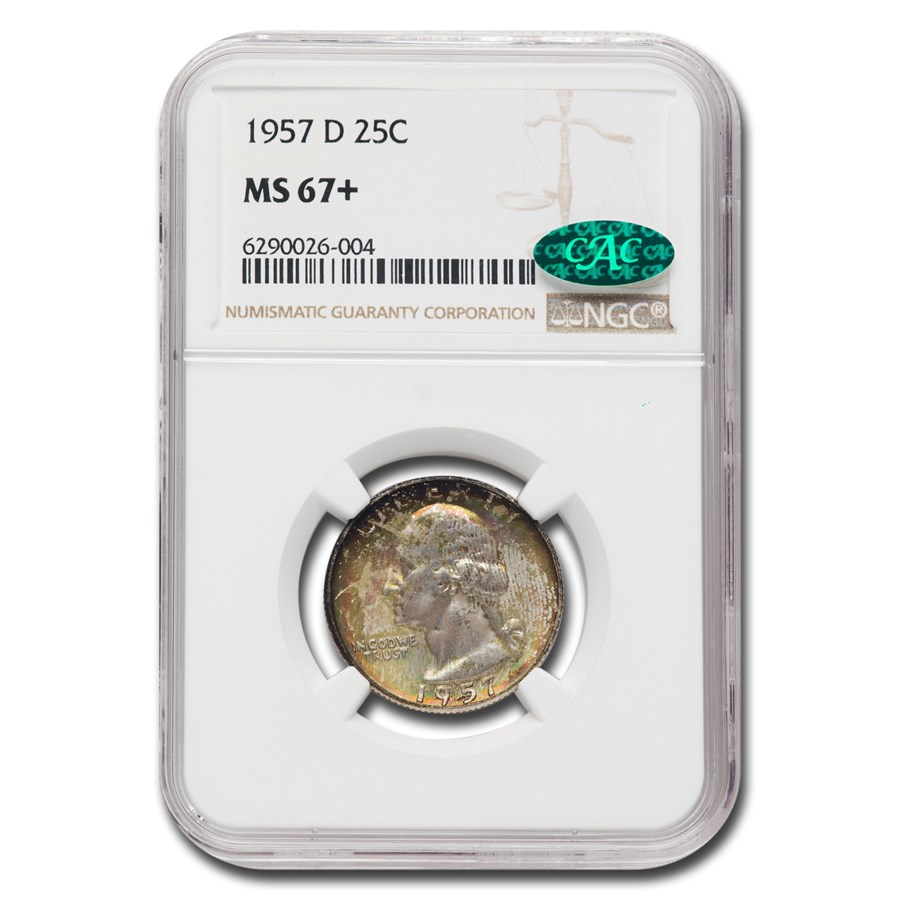 1957-D Washington Quarter MS-67+ NGC CAC