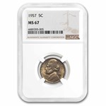 1957 Jefferson Nickel MS-67 NGC