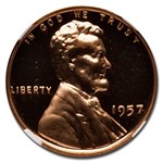 1957 Lincoln Cent PF-67 UCAM NGC (Red)