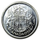 1958 Canada Silver 50 Cents Elizabeth II BU/Prooflike