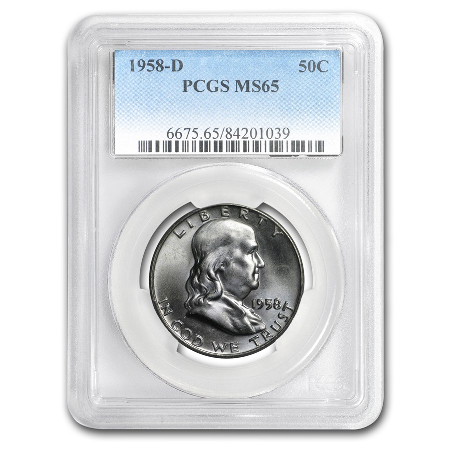 1958-D Franklin Half Dollar MS-65 PCGS