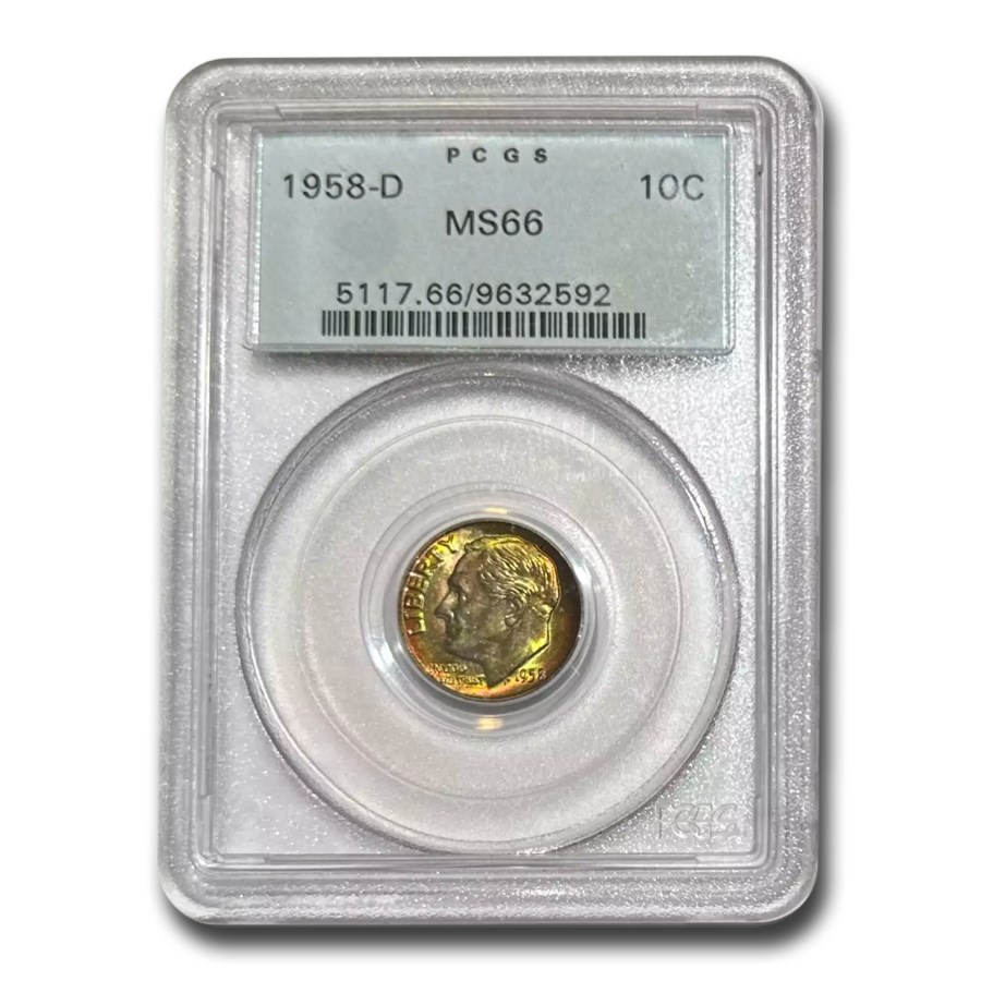 1958-D Roosevelt Dime MS-66 PCGS