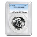 1959-D Franklin Half Dollar MS-64 PCGS (FBL)