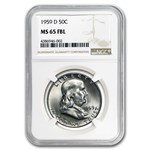 1959-D Franklin Half Dollar MS-65 NGC (FBL)