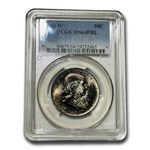 1960-D Franklin Half Dollar MS-64 PCGS (FBL, Toned)