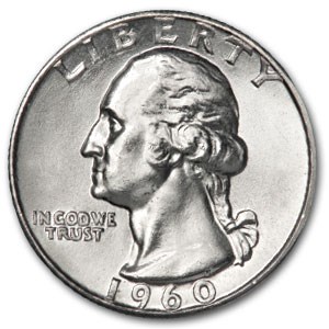 1960-D Washington Quarter BU