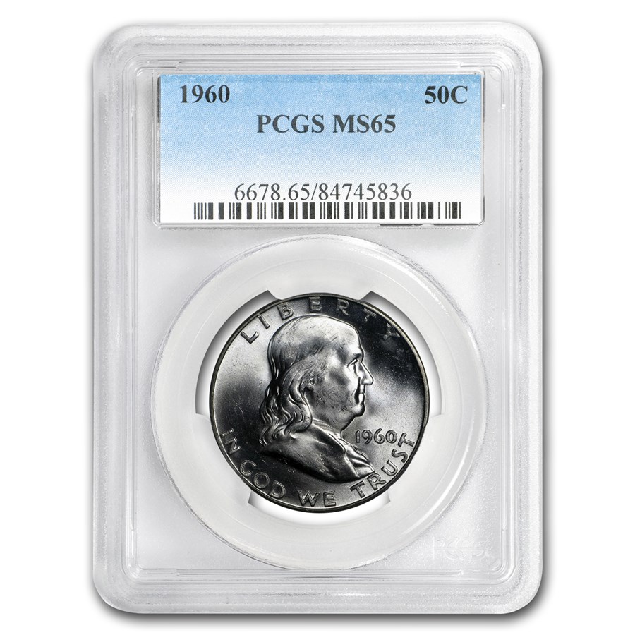 1960 Franklin Half Dollar MS-65 PCGS