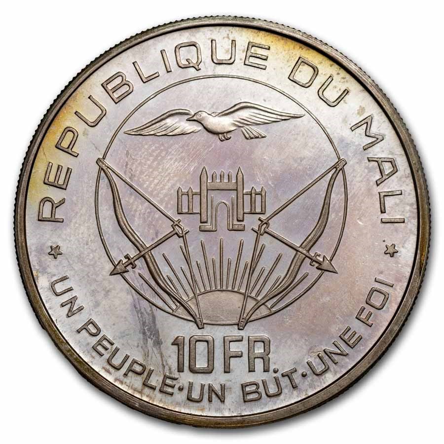 1960 Mali Silver 10 Francs Proof (Independance)