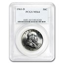 1961-D Franklin Half Dollar MS-64 PCGS