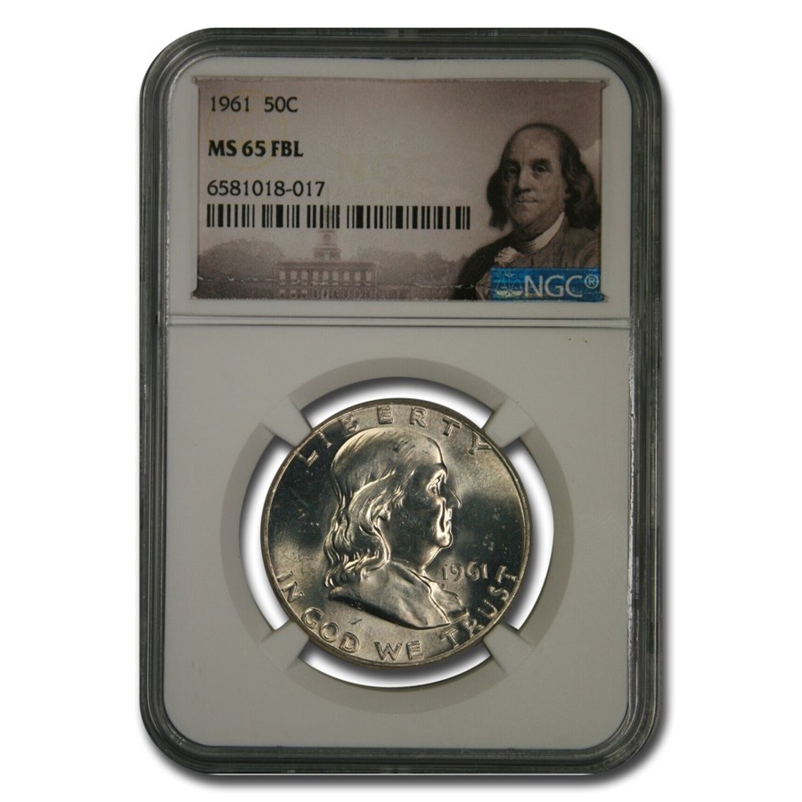 1961 Franklin Half Dollar MS-65 NGC (FBL)