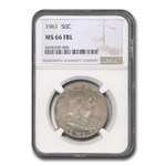 1961 Franklin Half Dollar MS-66 NGC (FBL)