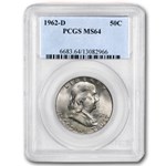 1962-D Franklin Half Dollar MS-64 PCGS