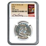 1962 Franklin Half Dollar PF-65 NGC ("D" On Bell, FS-901, Fivaz)