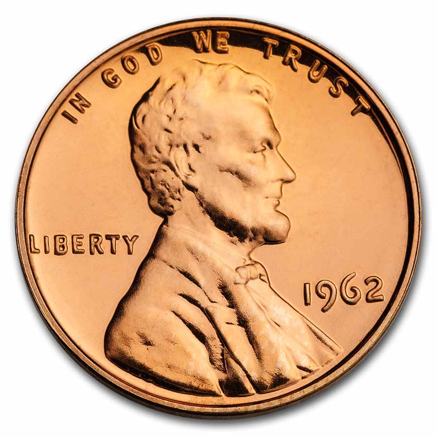 1962 Proof Lincoln Cent top