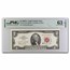 1963-A $2.00 U.S. Note Red Seal CU-63 EPQ PMG (Fr#1514)