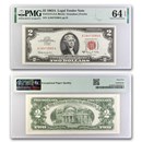 1963-A $2.00 U.S. Note Red Seal CU-64 EPQ PMG (Fr#1514)