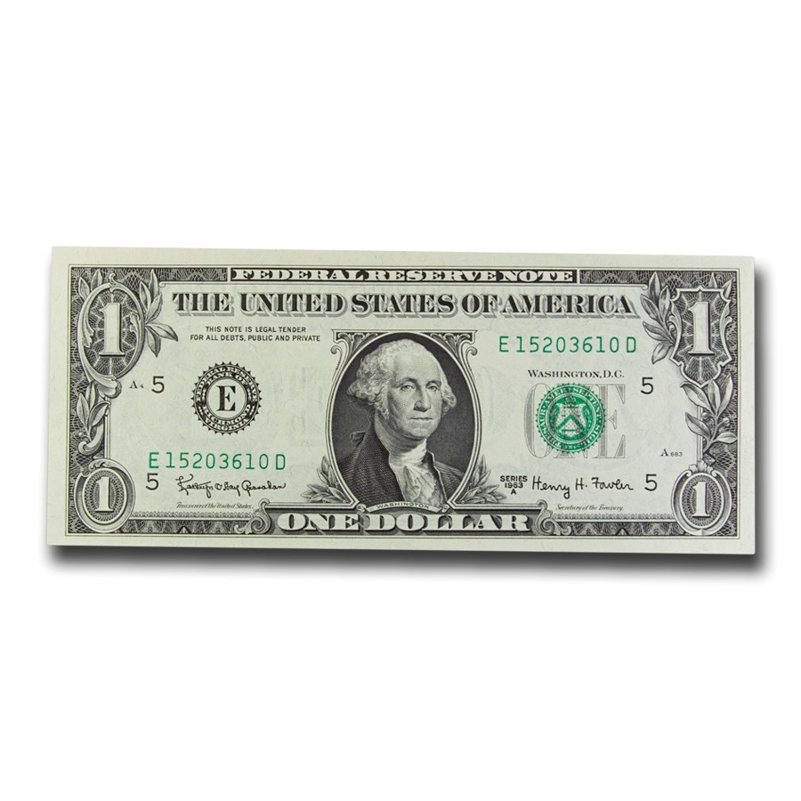 1963-A (E-Richmond) $1.00 FRN CU (Fr#1901-E)