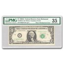 1963-A* (E-Richmond) $1 FRN VF-35 PMG (Fr#1901-E*) Misalignment