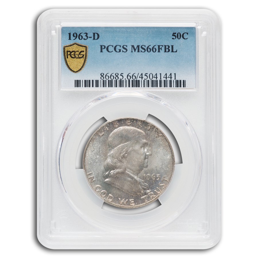 1963-D Franklin Half Dollar MS-66 PCGS (FBL)