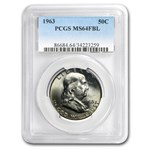 1963 Franklin Half Dollar MS-64 PCGS (FBL)