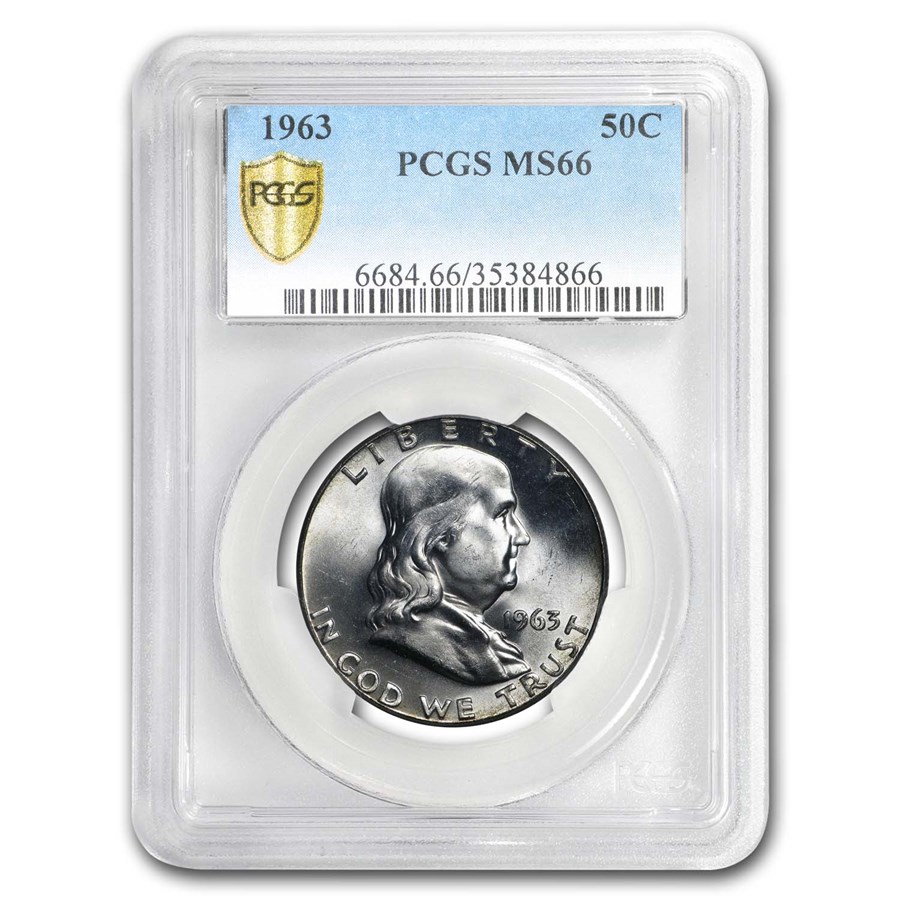 Buy 1963 Franklin Half Dollar MS-66 PCGS | APMEX