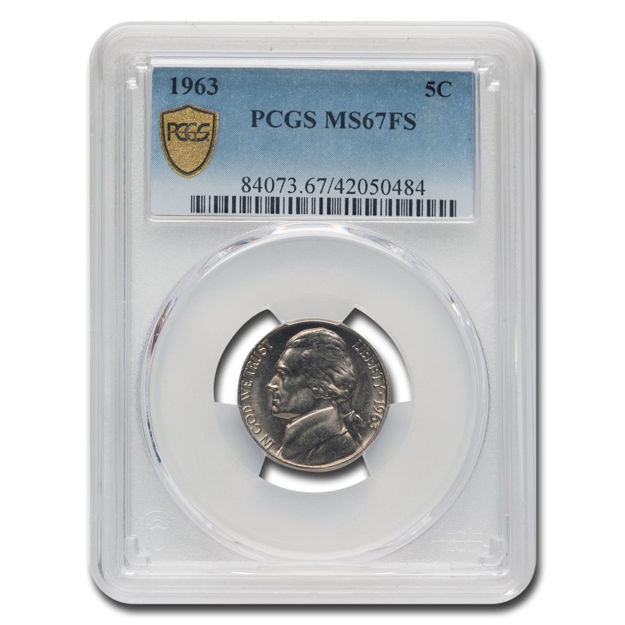 1963 Jefferson Nickel MS-67 PCGS (FS)