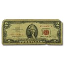 1963 thru 1963-A $2.00 U.S. Notes Red Seal Cull/Good