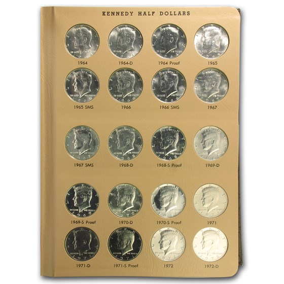 Buy 1964-2012-S Kennedy Half Dollar Set Complete in Dansco 160 Coins ...