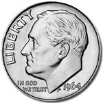 1964-D Roosevelt Dime BU