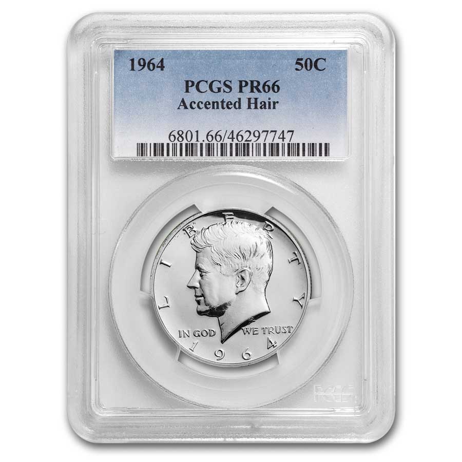 Buy 1964 Kennedy Half Dollar PR-66 PCGS (Accented Hair) | APMEX