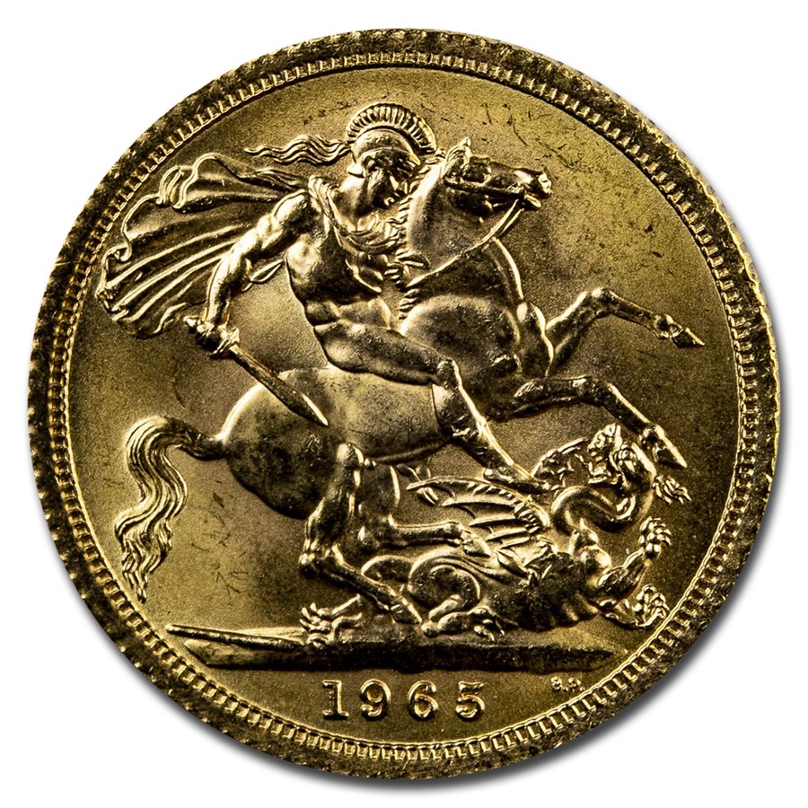 1965 Great Britain Gold Sovereign Elizabeth II BU