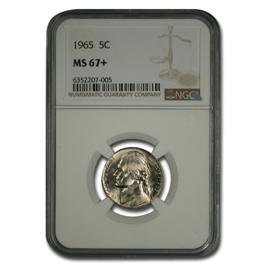 1965 Jefferson Nickel MS-67+ NGC