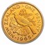 1965 New Zealand Bronze Penny Tui Bird Elizabeth II BU PL (Red)