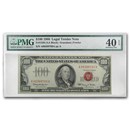 1966 $100 U.S. Note Red Seal XF-40 EPQ PMG (Fr#1550)