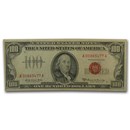 1966-A $100 U.S. Note Red Seal VF (Fr#1551)