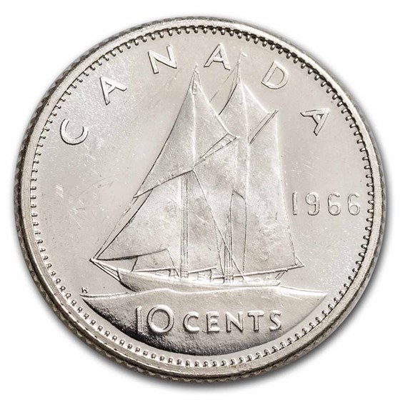 1966 canadian quarter with sailboat