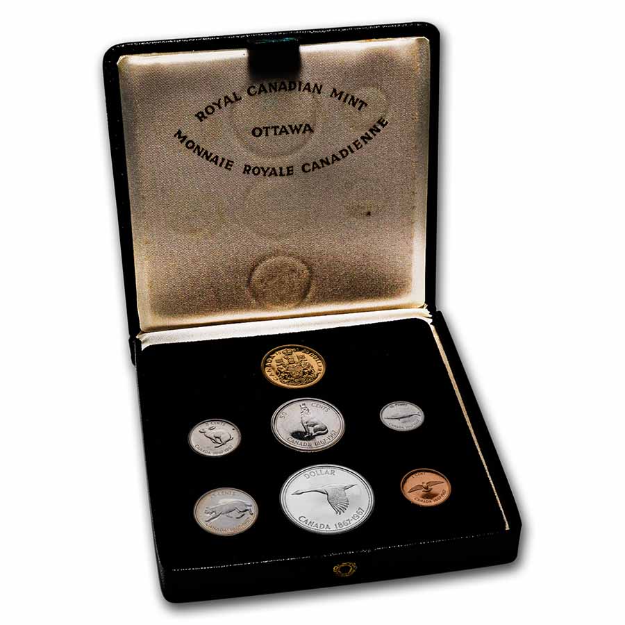 Buy 1967 Canada 7 Coin Centennial Proof Set w 20 Gold APMEX