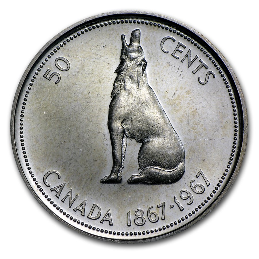 buy-1967-canada-silver-half-dollar-howling-wolf-au-bu-apmex