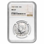 1967 Kennedy Half Dollar SMS MS-67 NGC