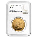 1967 South Africa 1 oz Gold Krugerrand MS-65 NGC